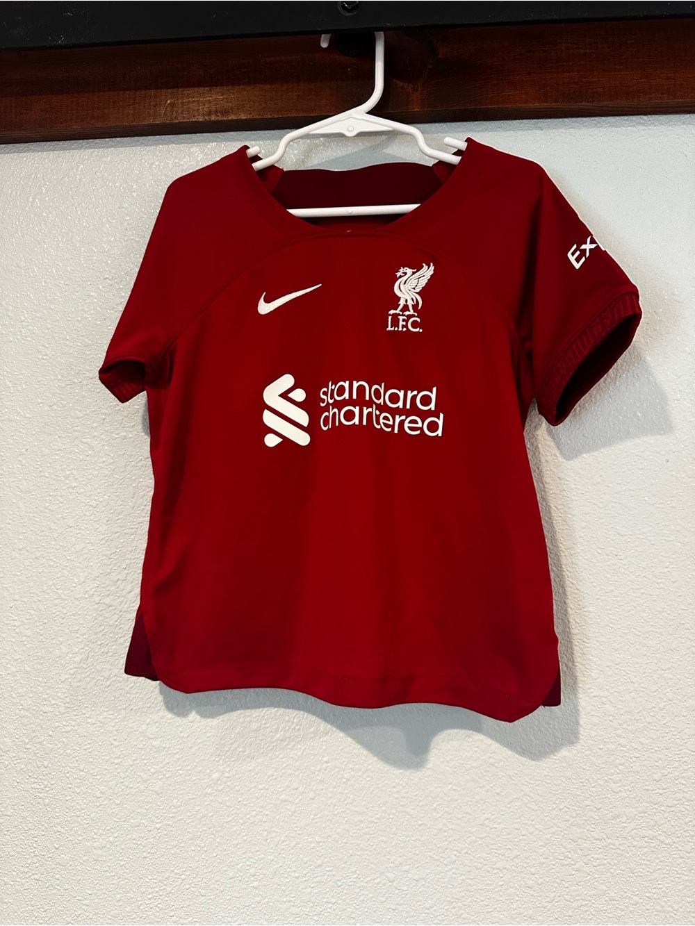 Nike Kids' Liverpool FC Red Short-Sleeve Soccer Jersey Unisex Size XS